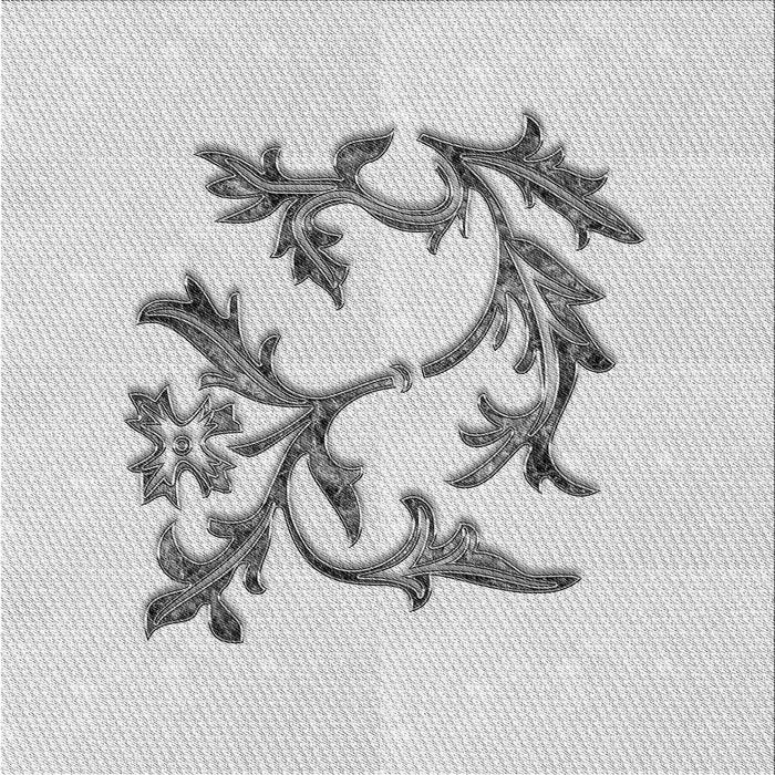 Round Patterned Platinum Gray Rug, pat926gry