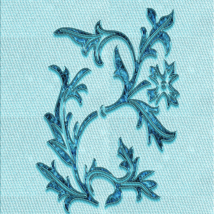 Machine Washable Transitional Electric Blue Rug, wshpat926lblu