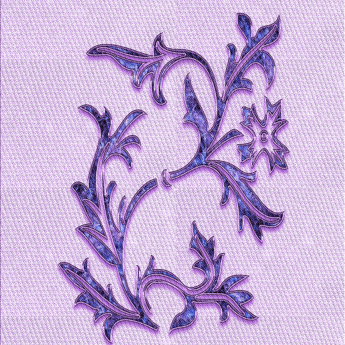 Machine Washable Transitional Purple Rug, wshpat926pur