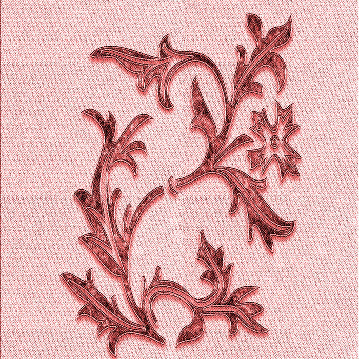 Machine Washable Transitional Light Rose Pink Rug, wshpat926rd