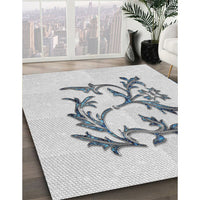 Patterned Off-White Novelty Rug, pat926
