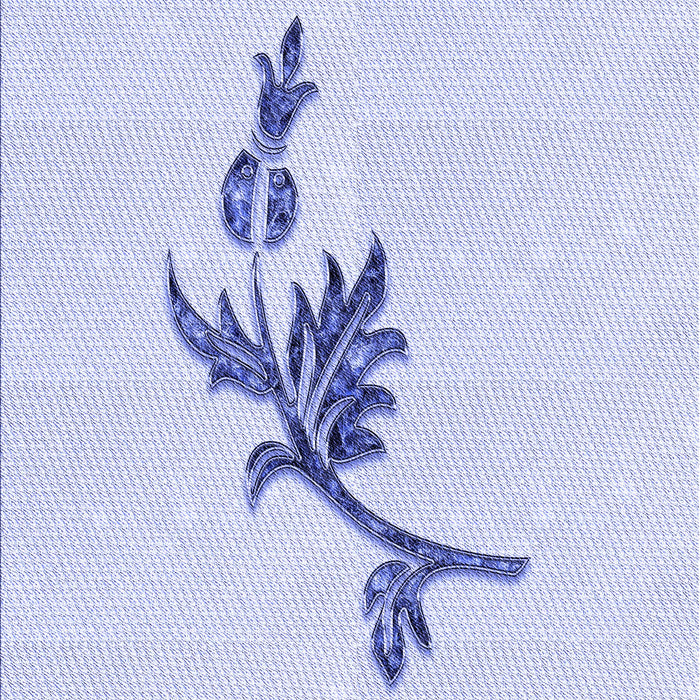 Patterned Lavender Blue Rug, pat927blu