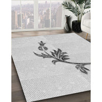 Patterned Platinum Gray Rug, pat927gry