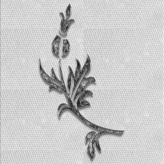 Patterned Platinum Gray Rug, pat927gry