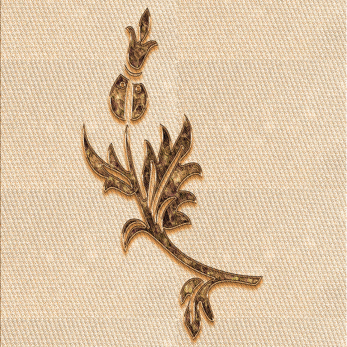 Patterned Moccasin Beige Rug, pat927org