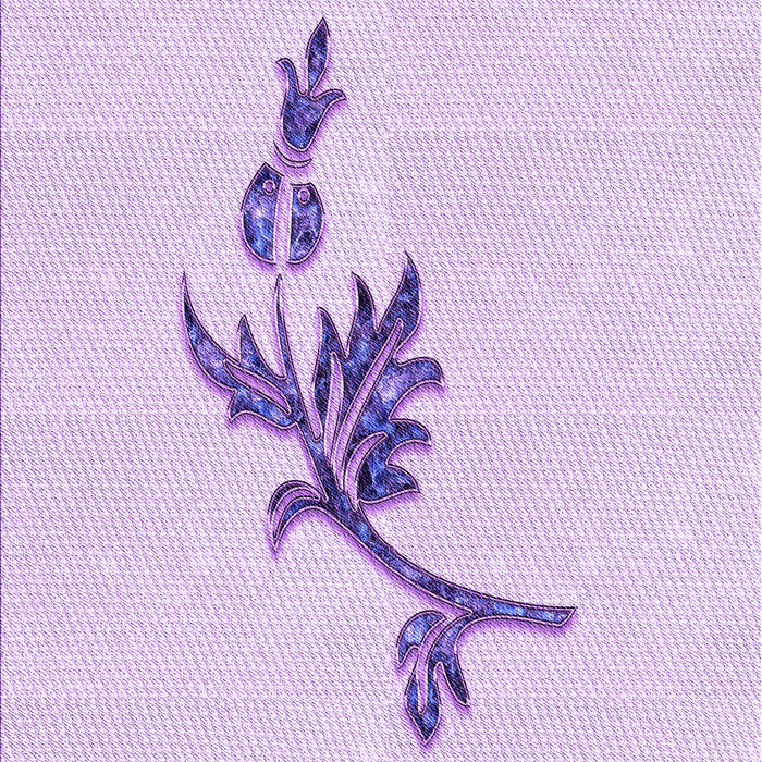 Patterned Bright Lilac Purple Rug, pat927pur