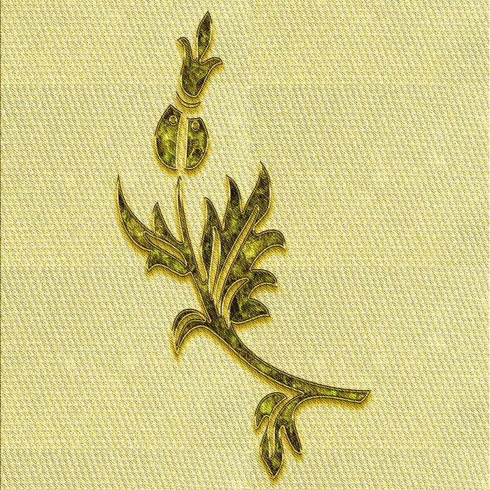 Patterned Sun Yellow Rug, pat927yw