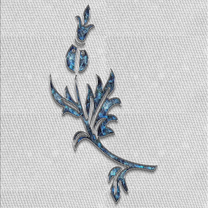 Patterned Dark Gray Novelty Rug, pat927