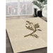 Machine Washable Transitional Moccasin Beige Rug in a Family Room, wshpat928brn