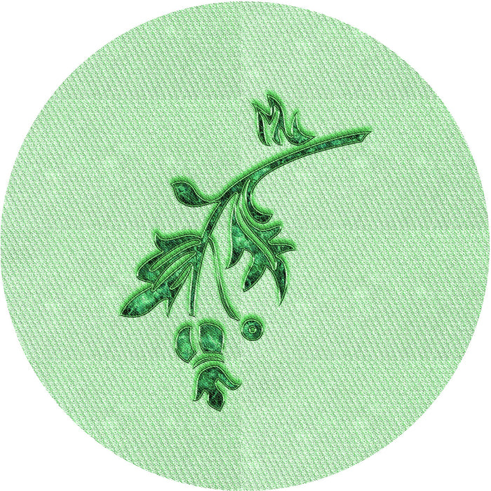 Square Machine Washable Transitional Mint Green Rug in a Living Room, wshpat928grn