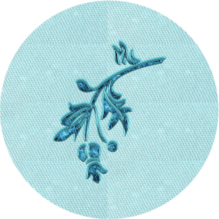 Square Patterned Diamond Blue Rug, pat928lblu