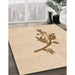 Patterned Moccasin Beige Rug in Family Room, pat928org