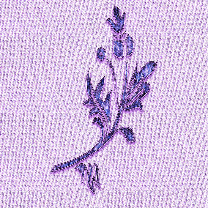 Patterned Bright Lilac Purple Rug, pat928pur