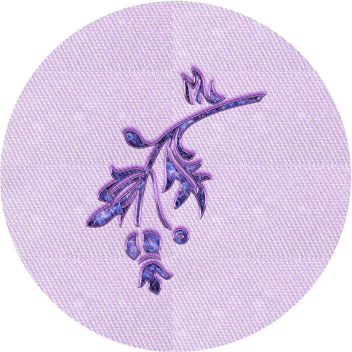 Square Machine Washable Transitional Bright Lilac Purple Rug in a Living Room, wshpat928pur