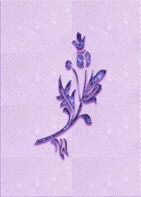 Machine Washable Transitional Bright Lilac Purple Rug, wshpat928pur