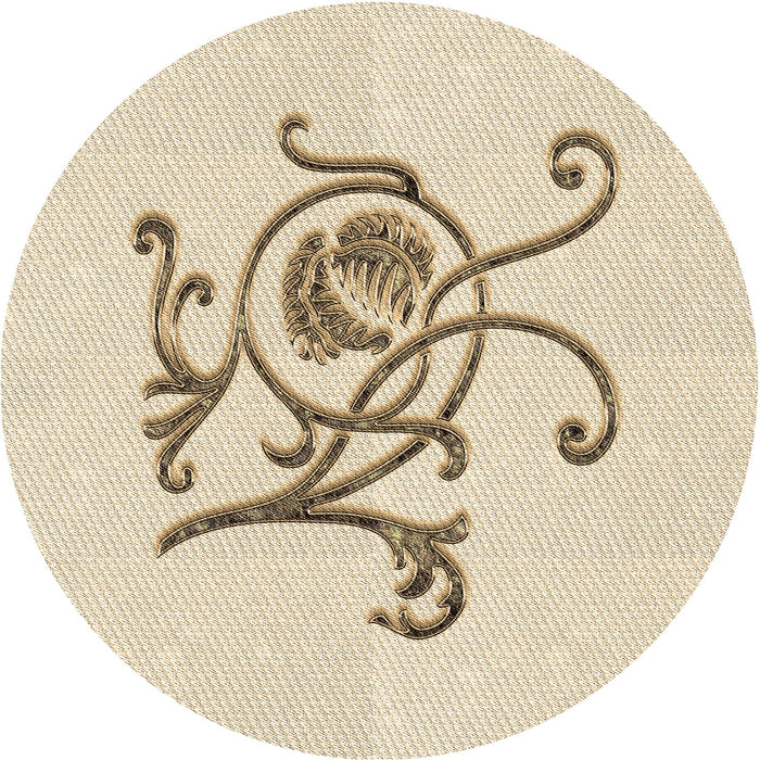 Square Patterned Peru Brown Rug, pat929brn