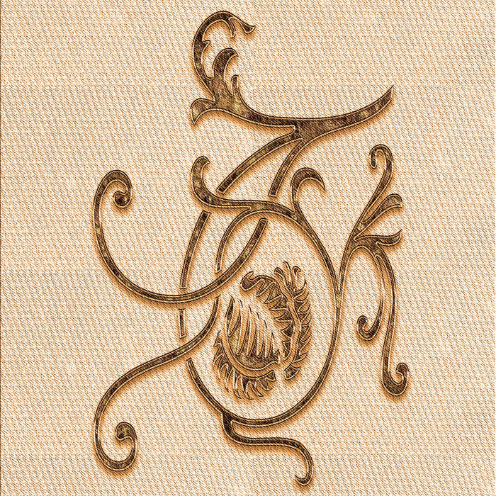 Patterned Brown Sand Brown Rug, pat929org