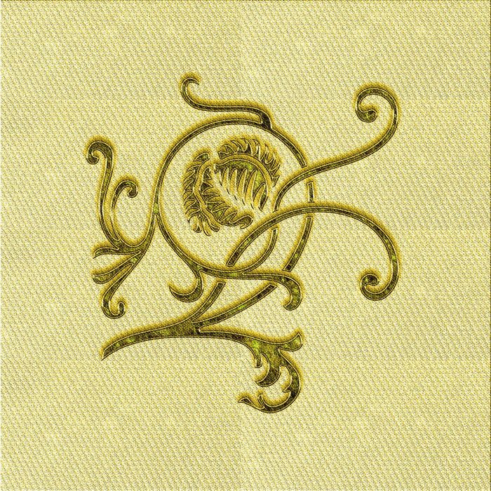 Round Patterned Sun Yellow Rug, pat929yw