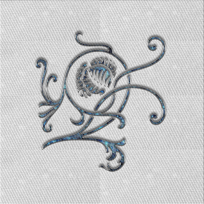 Square Patterned Off-White Novelty Rug, pat929