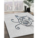 Patterned Off-White Novelty Rug in Family Room, pat929