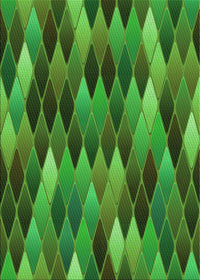 Machine Washable Transitional Deep Emerald Green Rug, wshpat93grn