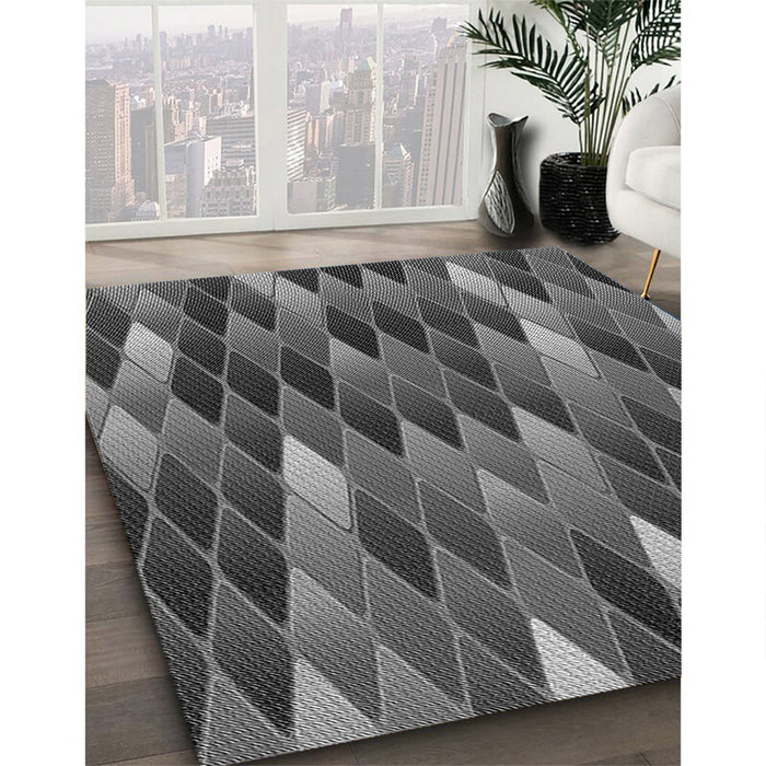 Machine Washable Transitional Gray Rug in a Family Room, wshpat93gry