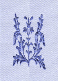 Machine Washable Transitional Lavender Blue Rug, wshpat930blu