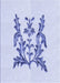 Patterned Lavender Blue Rug, pat930blu