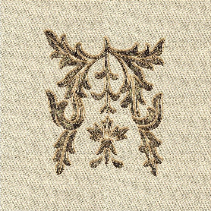 Round Patterned Peru Brown Rug, pat930brn