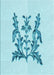 Patterned Electric Blue Rug, pat930lblu
