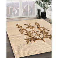 Patterned Bronze Brown Rug, pat930org