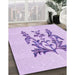 Machine Washable Transitional Purple Rug in a Family Room, wshpat930pur