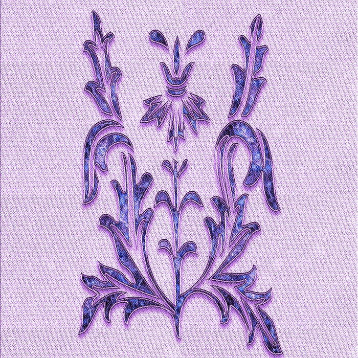 Patterned Purple Rug, pat930pur