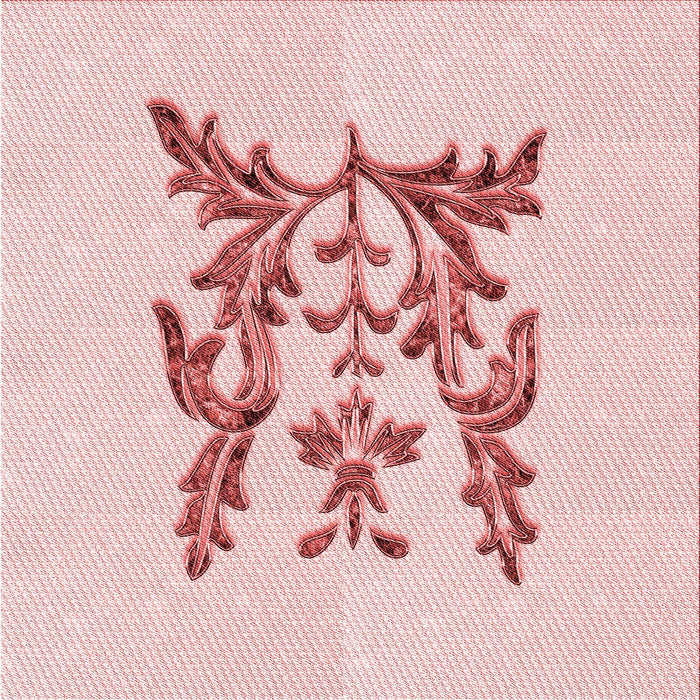 Round Patterned Light Rose Pink Rug, pat930rd