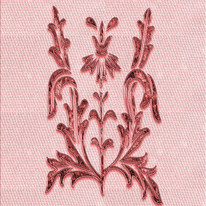 Patterned Light Rose Pink Rug, pat930rd