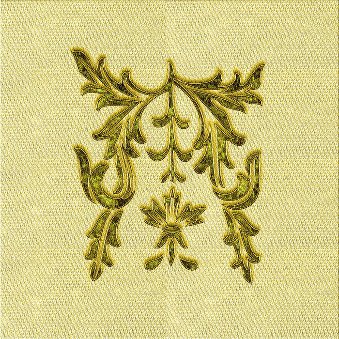 Round Patterned Sun Yellow Rug, pat930yw