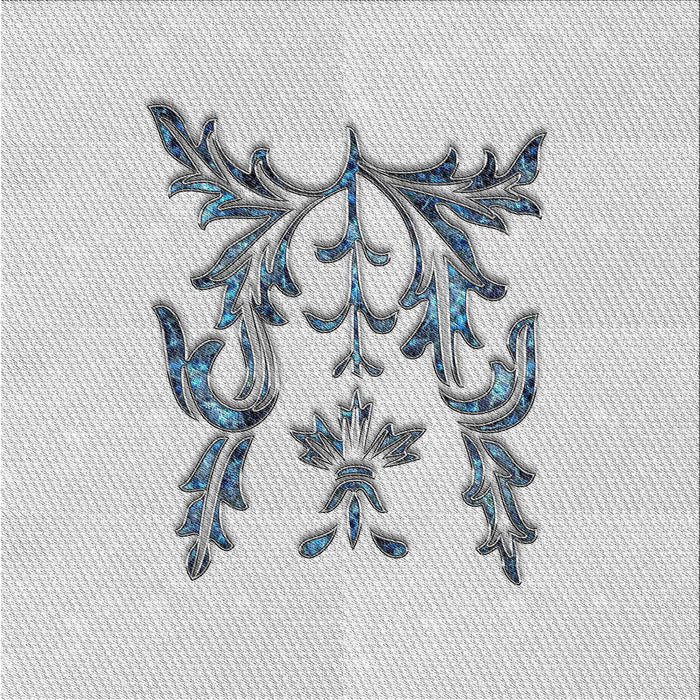 Sideview of Machine Washable Transitional White Smoke Rug, wshpat930