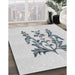 Machine Washable Transitional White Smoke Rug in a Family Room, wshpat930