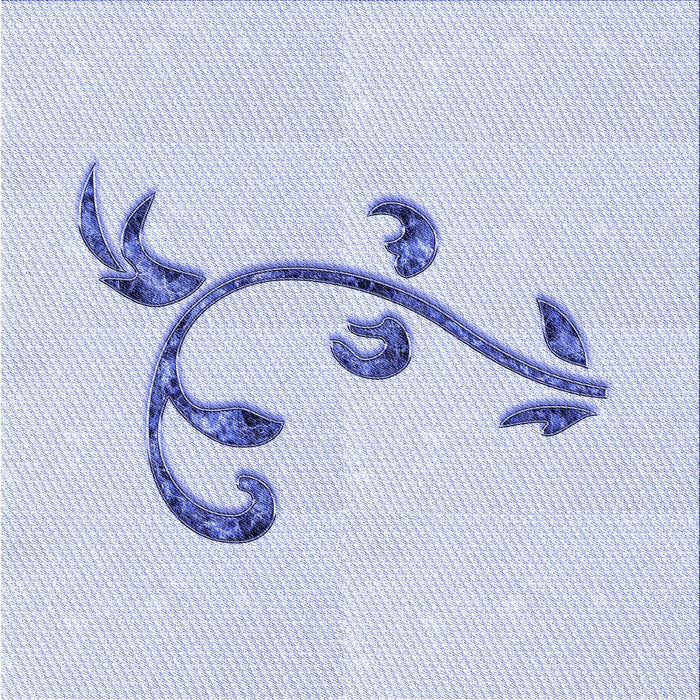 Round Patterned Lavender Blue Rug, pat931blu