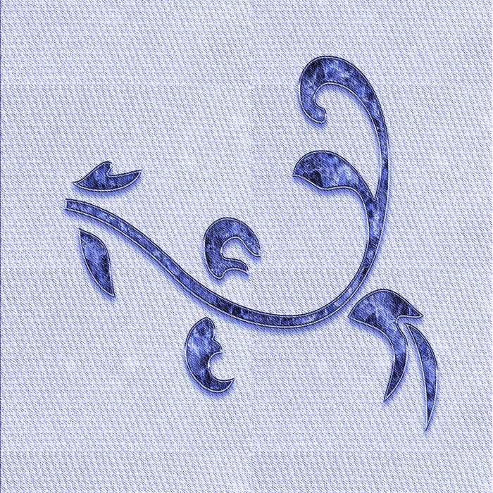 Patterned Lavender Blue Rug, pat931blu