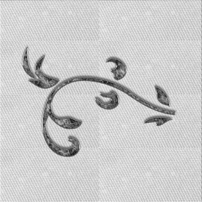 Round Patterned Platinum Gray Rug, pat931gry