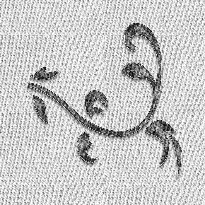 Patterned Platinum Gray Rug, pat931gry