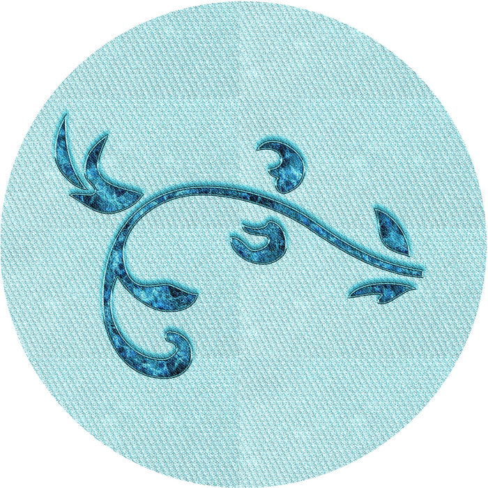 Square Patterned Diamond Blue Rug, pat931lblu