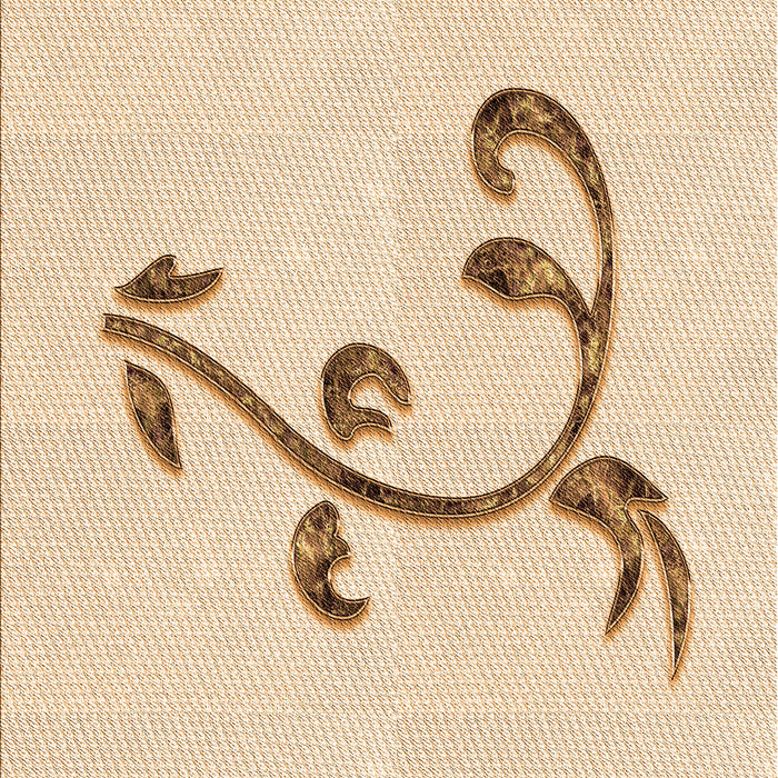 Patterned Moccasin Beige Rug, pat931org