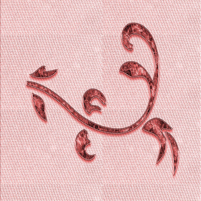 Patterned Pastel Red Pink Rug, pat931rd