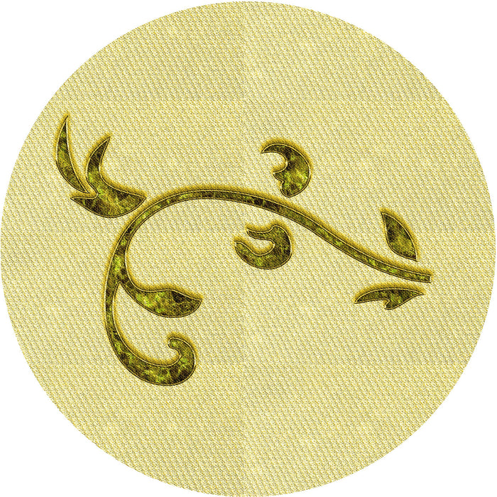 Square Machine Washable Transitional Sun Yellow Rug in a Living Room, wshpat931yw