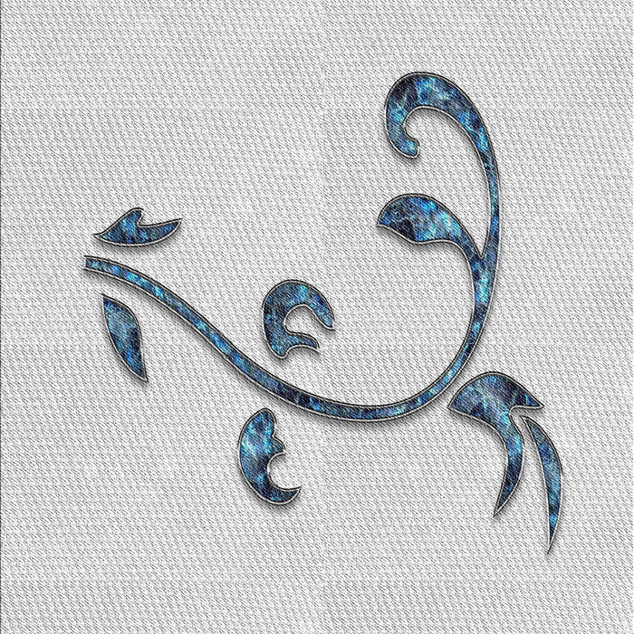 Patterned Dark Gray Novelty Rug, pat931