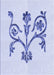 Patterned Lavender Blue Rug, pat932blu