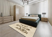 Patterned Peru Brown Rug in a Bedroom, pat932brn