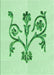 Patterned Mint Green Rug, pat932grn